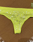 Victoria's Secret Thong Neon Green Star XL
