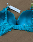 Victoria's Secret Lace Bra Turquoise 32DD