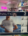 Nautica Crew Neck White 3 Pack
