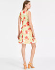 Vince Camuto Women's Printed Scuba Fit & Flare Dress Size 10
