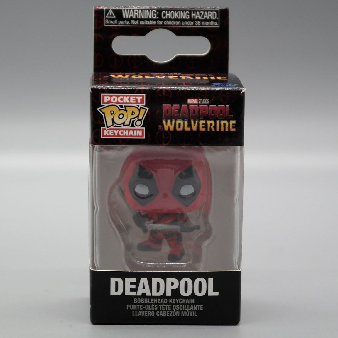 DEADPOOL Pop! Keychain Marvel Deadpool Wolverine Funko Pocket Pop