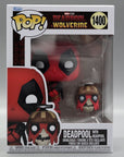 DEADPOOOL with HEADPOOL 1400 Marvel Deadpool Wolverine Funko Pop Tootle ph