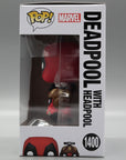 DEADPOOOL with HEADPOOL 1400 Marvel Deadpool Wolverine Funko Pop Tootle ph