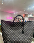 H & M Tote Bag Printed Black Large