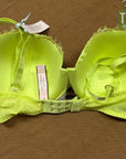 Victoria's Secret Lace Bra Neon Green 32DD