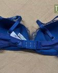 Victoria's Secret Bra Dark Blue Silver Lace 32D