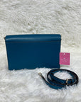 Kate Spade Carson Safiano Leather Bag Dark Peaco