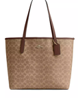 Coach SIG City Tote Bag Tan Brown