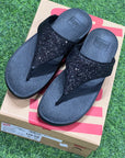 Fitflop Women Lulu Glitters Black