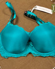 Victoria's Secret Lace Bra Turquoise 32DD