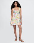 GAP Cream Floral Mini Dress Medium