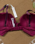 Victoria's Secret Lace Bra Maroon 32DD
