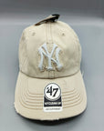 American Eagle NY '47 Tattered Hat Cap Beige