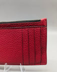 Coach Zip Cards PBL LTH True Red