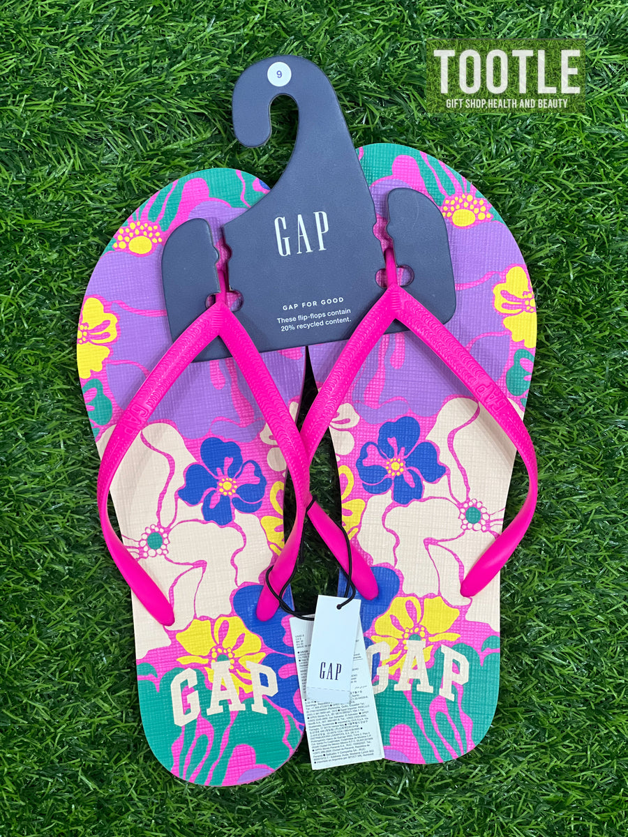 GAP Flip Flop  Hot Pink Flower