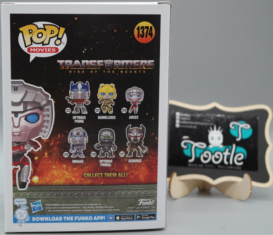 ARCEE 1374 Transformers Rise of the Beasts Funko Pop Movies Tootle ph