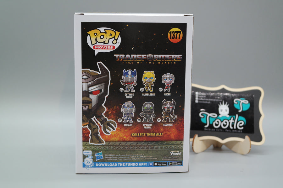 SCOURGE 1377 Transformers Rise of the Beasts Funko Pop Movies Tootle ph