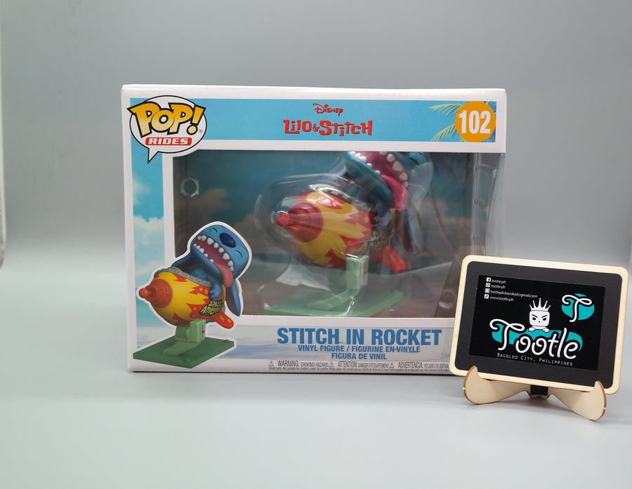 Stitch in Rocket Disney Lilo & Stitch 102 Funko Pop Ride Tootle ph