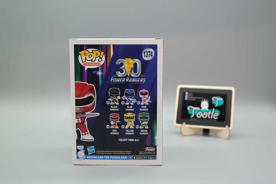 RED RANGER 1374 Mighty Morphin Power Rangers 30th Anniversary Funko Pop! Vinyl Figure Tootle ph