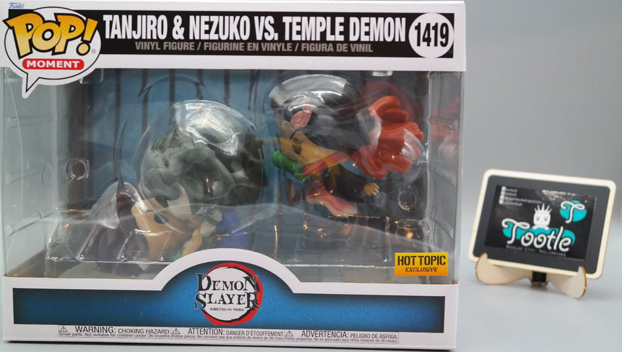 TANJIRO & NEZUKO VS TEMPLE DEMON 1419 Hot Topic Exclusive Funko Pop Moment Tootle ph