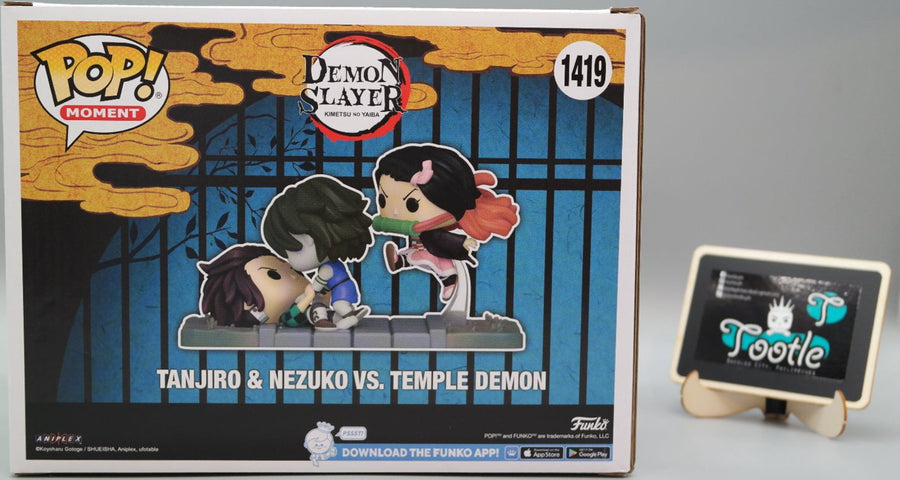 TANJIRO & NEZUKO VS TEMPLE DEMON 1419 Hot Topic Exclusive Funko Pop Moment Tootle ph