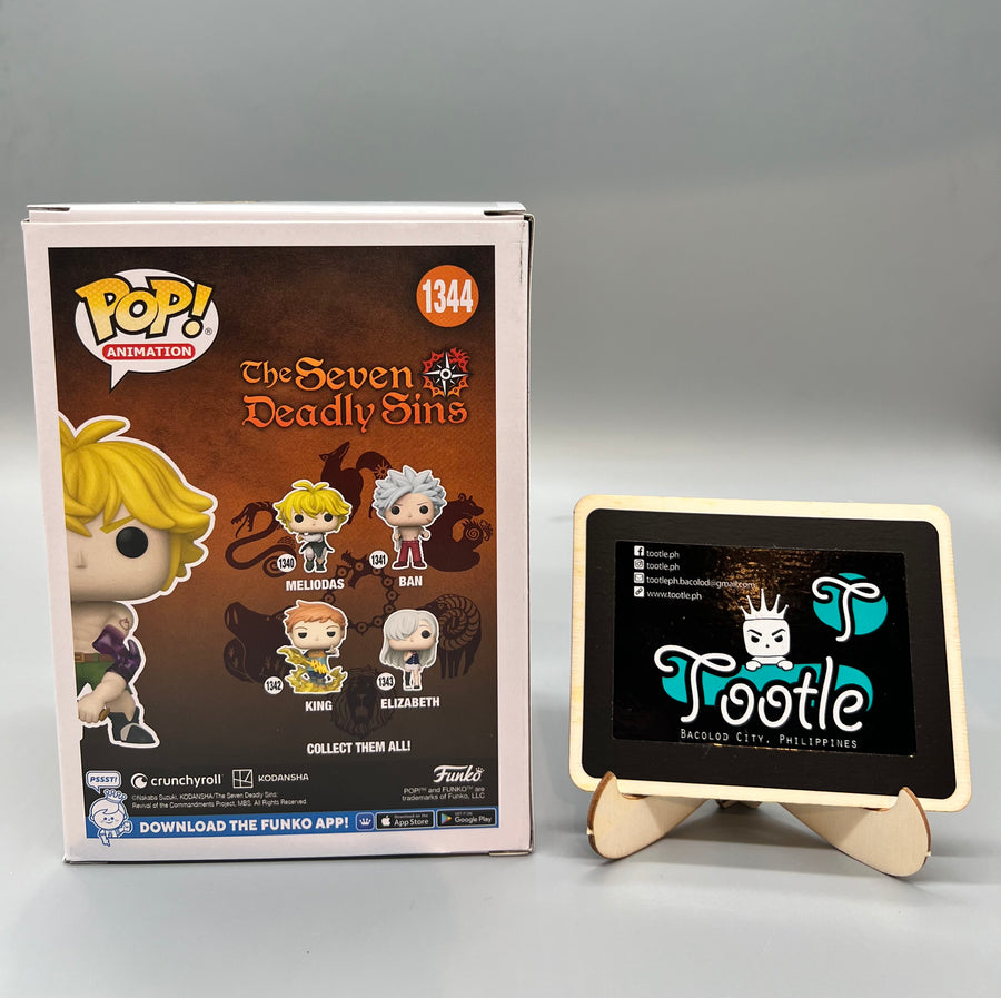 MELIODAS 1344 The Seven Deadly Sin PX Previews Exclusive Funko Pop Animation Tootle Ph