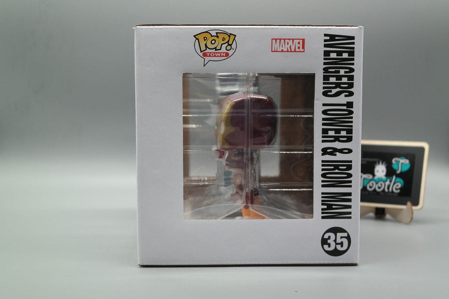 AVENGERS TOWER & IRON MAN 35 GITD PX Previews Exclusive Limited to 25,000 Funko Pop TOWN Tootle ph