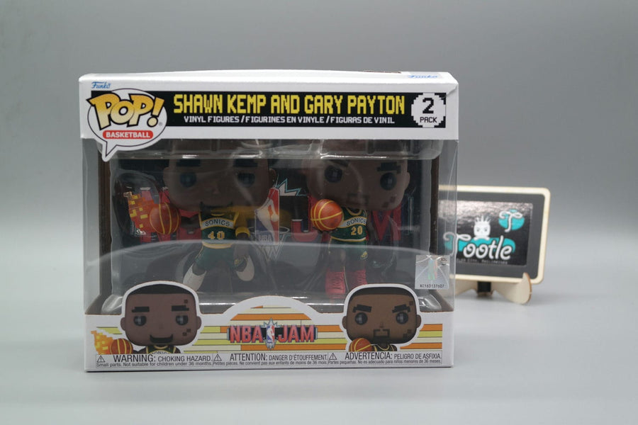 SHAWN KEMP and GARY PAYTON 2 Pack 8-bit  NBA JAM Funko Pop Basketball Tootle ph