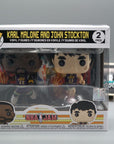 KARL MALONE and JOHN STOCKTON 2 Pack 8-bit  NBA JAM Funko Pop Basketball Tootle ph