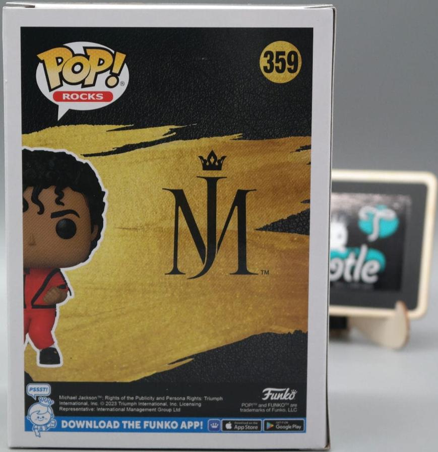 MICHAEL JACKSON 359 MJ Thriller Funko Pop Rocks Tootle ph