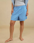 Aerie Good Day Blue Checkered Short