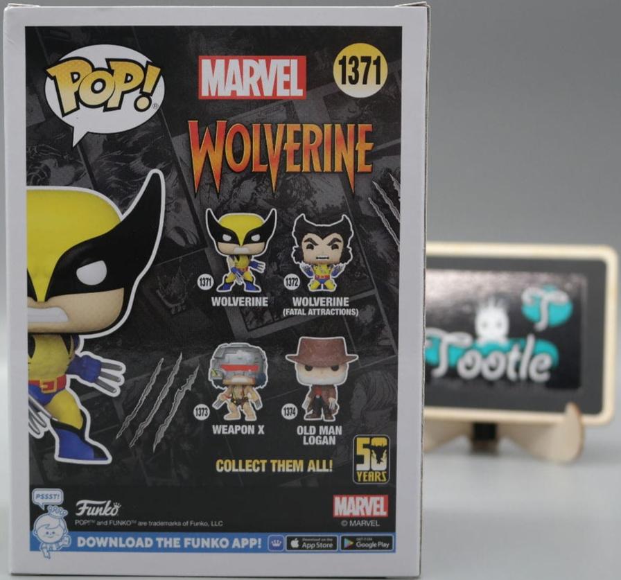 WOLVERINE 1371 Marvel 50 Years  Funko Pop Tootle Ph