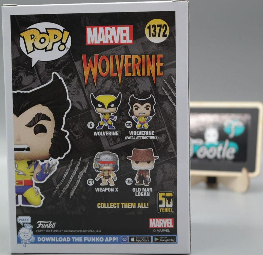 WOLVERINE Fatal Attractions 1372 Marvel 50 Years  Funko Pop Tootle Ph