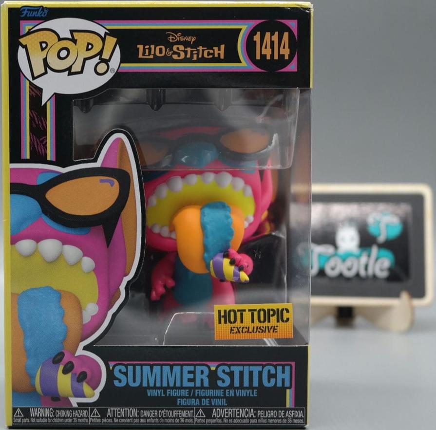 SUMMER STITCH 1414 Hot Topic Exclusive Disney Lilo & Stitch Funko Pop Animation Tootle ph