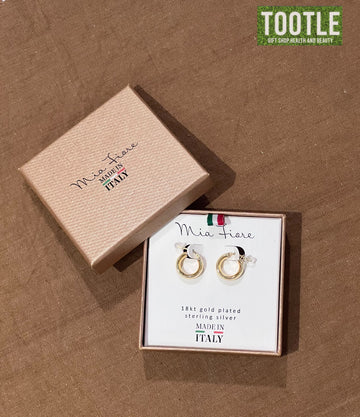 Mia Fiore 18k Gold Planted Earrings Small