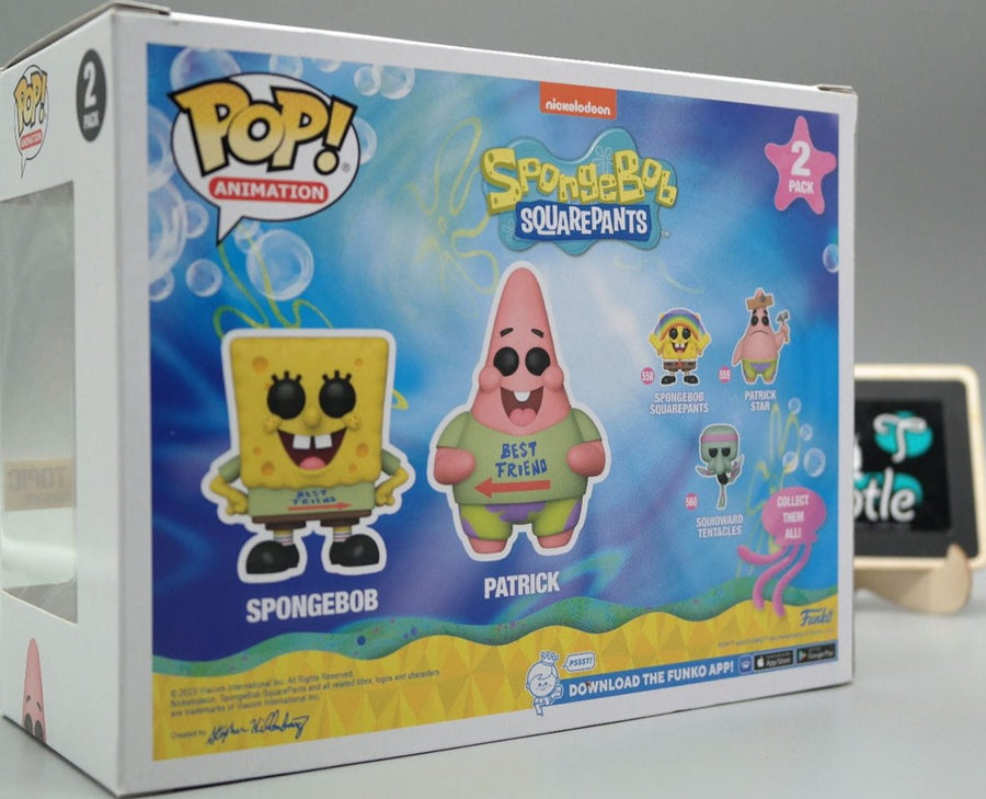 SPONGEBOB & PATRICK 2 Pack Hot Topic Exclusive Spongebob Squarepants Funko Pop Animation Tootle ph