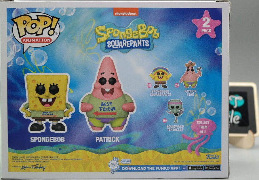 SPONGEBOB & PATRICK 2 Pack Hot Topic Exclusive Spongebob Squarepants Funko Pop Animation Tootle ph