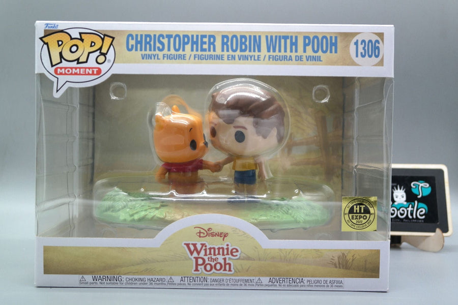 CHRISTOPHER ROBIN with POOH 1306 HT Expo 2022 Exclusive Drop Winnie The Pooh Funko Pop Moment Tootle ph