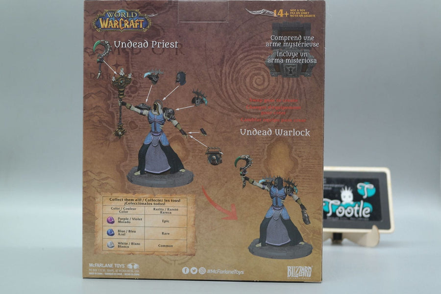 UNDEAD PRIEST & UNDEAD WARLOCK World of Warcraft 1:12 McFarlane Toys Tootle ph