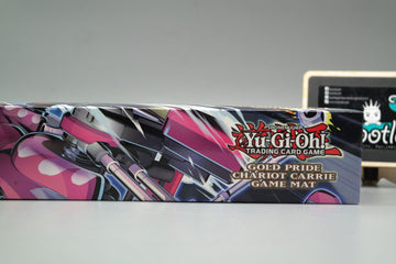 GOLD PRIDE CHARIOT CARRIE GAME MAT YuGioH TCG KONAMI 61cm x 35.5cm Tootle ph