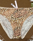 Victoria's Secret  Panty Leopard Black Yellow XL