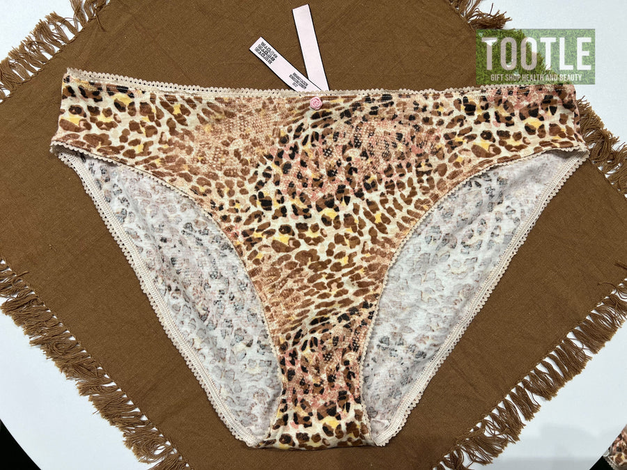 Victoria's Secret  Panty Leopard Black Yellow XL