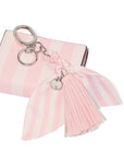 Victoria's Secret Silk Tie Tassel Bag Charm Keychain