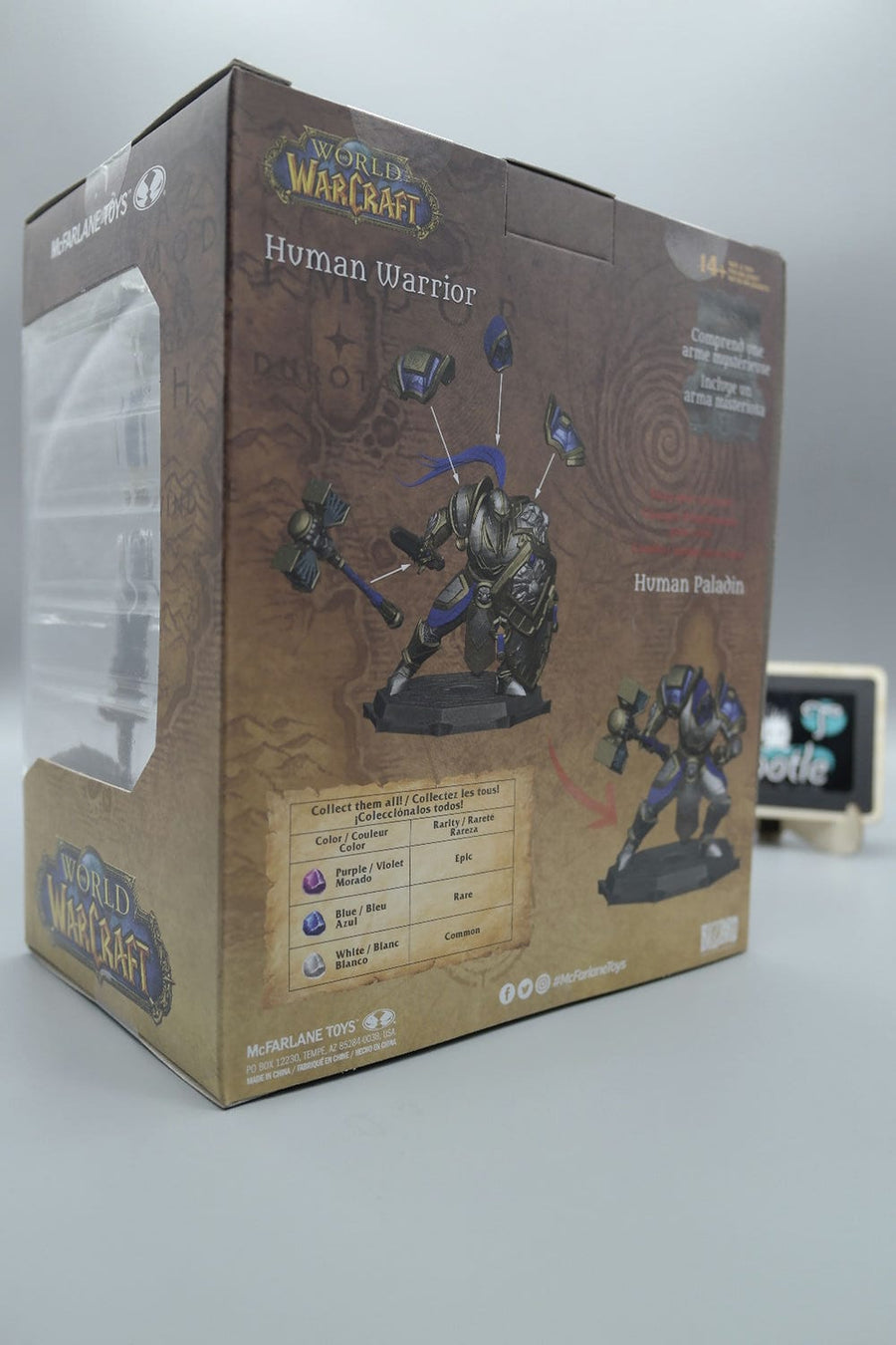 HUMAN WARRIOR & HUMAN PALADIN World of Warcraft 1:12 McFarlane Toys Tootle ph