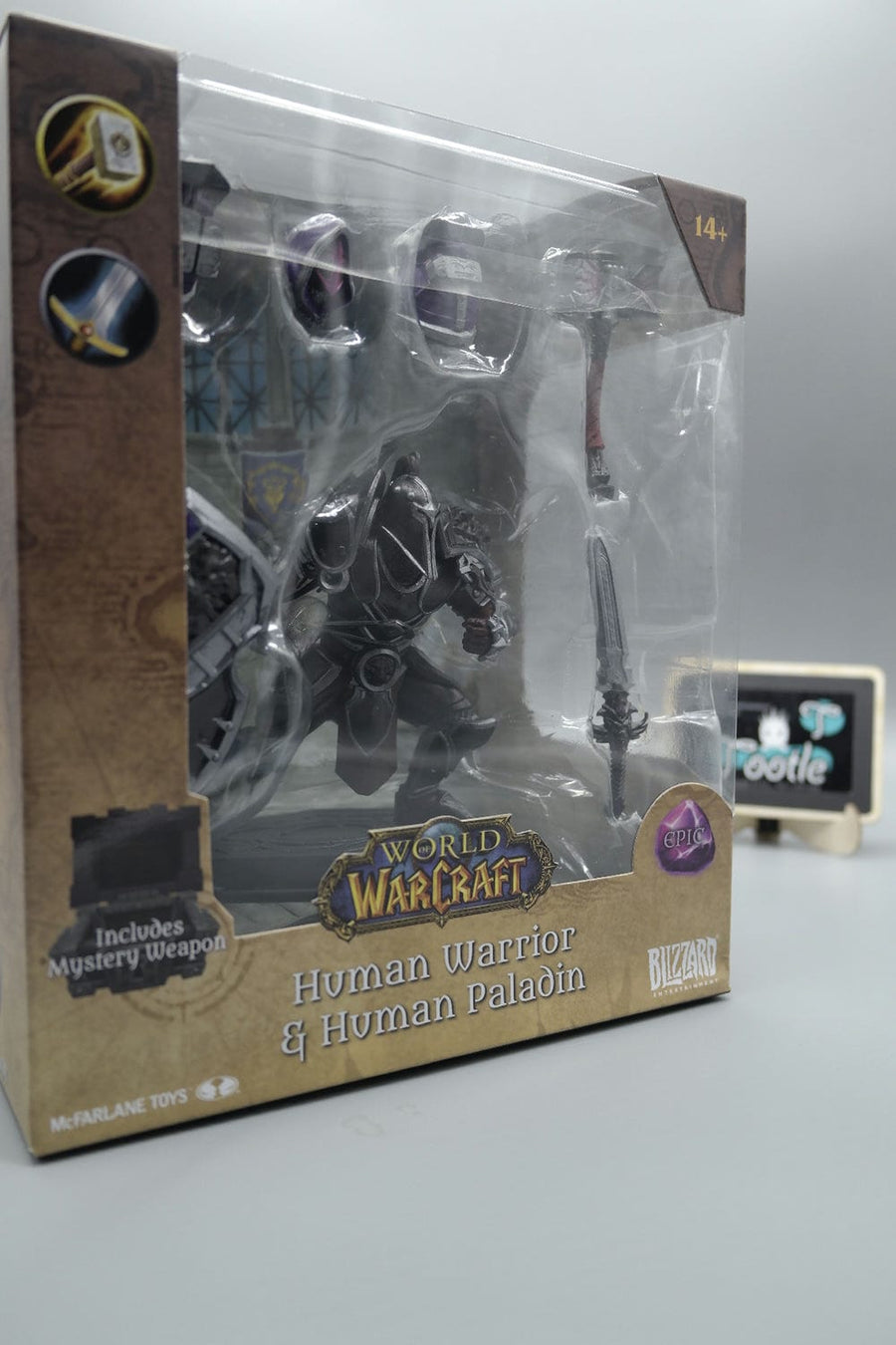 HUMAN WARRIOR & HUMAN PALADIN World of Warcraft 1:12 McFarlane Toys Tootle ph