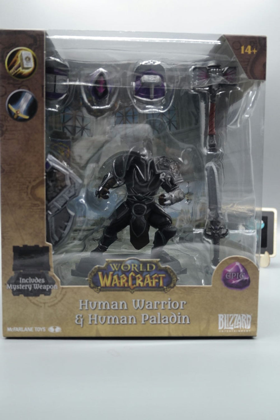 HUMAN WARRIOR & HUMAN PALADIN World of Warcraft 1:12 McFarlane Toys Tootle ph