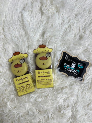 Pompompurin Macaron Lip Balm Caramel pudding