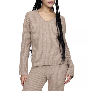 GAP V Neck Knit Sweater Brown