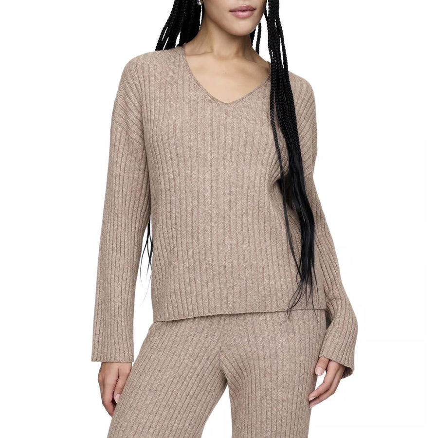 GAP V Neck Knit Sweater Brown