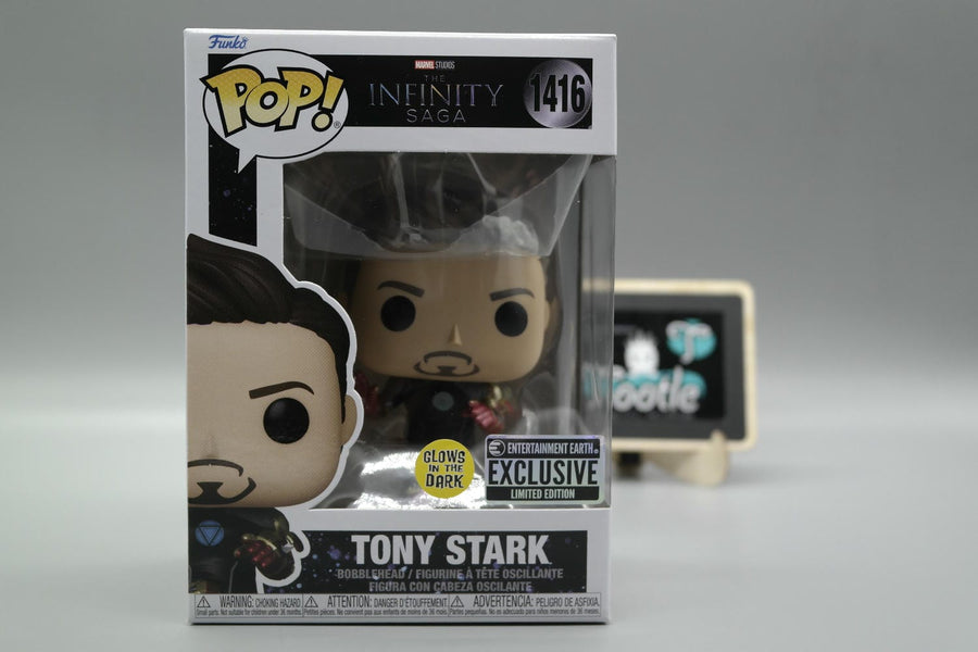 TONY STARK (MK42 Armor) 1416 GITD EE Exclusive Marvel The Infinity Saga Funko Pop Tootle ph